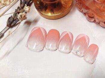 ネイルアンドアイラッシュ ブレス エスパル山形本店(BLESS)/クロスフレンチネイル