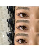 ネイル アンド アイラッシュ フルール 渋谷店/フラットラッシュで負担を軽減