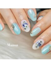 マノン(Manon)/ドライフラワーネイル