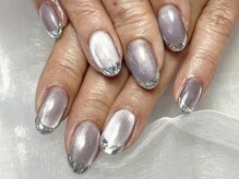 ヘアーアンドネイル ルシア(Hair&Nail Lucia)/持ち込みガラスフレンチネイル