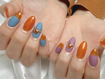オルル ネイルアトリエ(Olu'lu nailatelier)/ミラー×マット