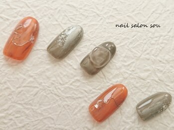 ネイルサロン ソウ 心斎橋店(Nail Salon Sou)/個性的ニュアンスnail