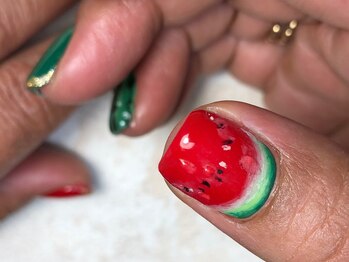 オーラリー ネイル アート メゾン(ORRERY nail art maison)/ハンド / すいか