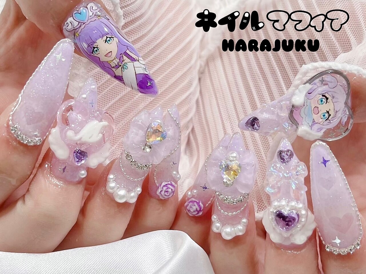 ゆめな　痛ネイルオーダー ✮ MECHATU-A 痛ネイルパーツ ☆/ 11.12月ご予約承っております