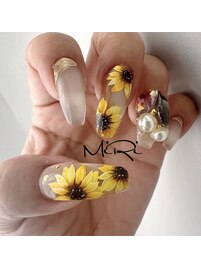 ひまわりネイル