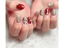 紅ネイル(BENI Nail)の雰囲気（人気のレオパード！）