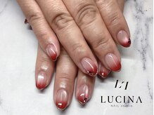 ネイルスタジオ ルキナ(LUCINA)/H-629ワンホンマググラデネイル