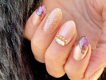 サロンドフォーエイチ(salon de 4H)/ニュアンスベージュネイル