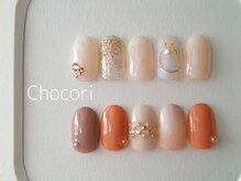 チョコリネイル(Chocori Nail)の雰囲気（大人可愛いデザイン、上品なデザインが得意）