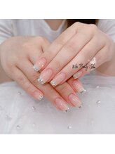 マイ(Mai)/ベージュベースにガラスフレンチ