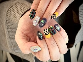 個性派モード推し活ネイル★
