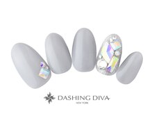 ダッシングディバ ルミネ大宮店(DASHING DIVA)/ホワイトマグネットネイル