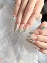 ユナ(YUNA)/ミラーネイル