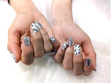 ネイルサロン グレイス(Grace)/【ジェル】アニマル柄【ギャル】