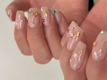 ミエレ(miele)/カラフルなストーンネイル