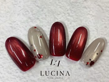 H-641大人バレンタインネイル