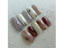 マトア ネイル(matoa nail)の雰囲気(2月マンスリーネイル 2種 カラー変更可 各5,500円)