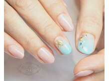 ジュジュ(Juju)/seaパーツで夏ネイル