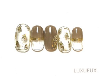 ネイルアンドアイラッシュ ルクソー ホテル日航福岡店(Nail&Eyelash LUXUEUX.)/ 342.*ニュアンスネイル *