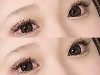 シュクレ 安城店(shucre)の写真/【安城】マツエク上下で可愛さ倍増！パッチリ感もUPして印象的な目元に♪フラット/3Dライト/Wフラット