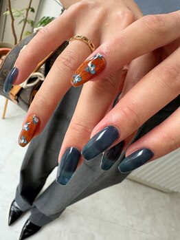 ホロお花ネイル