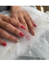 サンカリネイル バイ ヴァラ イオンモール新居浜店(sankari nail by VALLA)/韓国発VALLANAILゴールドラメ