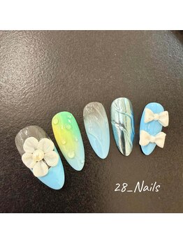 28ネイル 阿佐ヶ谷店/夏・海・マンスリーデザイン