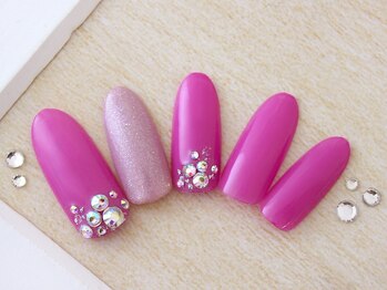 ネイルサロンフォーユー(for u)/キラキラワンカラー￥５９８０