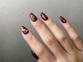 クレモアネイル 池袋西口店(CLEMORE NAIL)/オーロラ立体ネイル