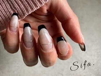 シファ(Sifa.)/黒フレンチ/マグネット