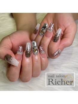 エスフィーネイルサロン リシェル(Esfy nailsalon Richer)/ツイードネイル