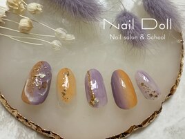 パープル×イエローニュアンス