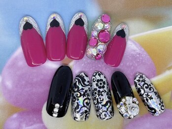 アン ジョーヌドラゴ/【自爪ネイル】ブラックネイル