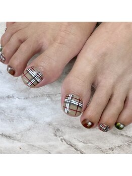 バニラ アイ アンド ネイル(vanilla eye&nail)/フット 選べるデザインアート