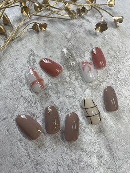 マノン 空港通店(Manon)/チェックネイル