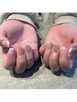 リッシュ(RICHE)/ドット×フレンチ×ツイード!