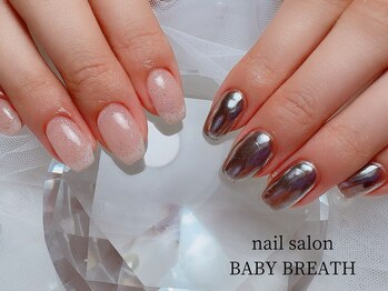ベイビーブレス(BABY BREATH)/持ち込み☆ミラーネイル
