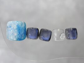 シャボンブルーネイル