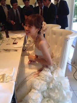 ゴータスディグラシア(Gotas de gracia)/H28.8月挙式の新婦様本番お写真