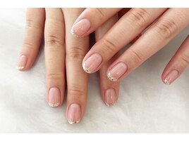 ガラスフレンチネイル