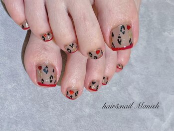 マニッシュ(Manish)/フット/はあと/レオパード