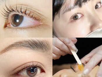 キュア(Cure)の写真/《カールを選べる&似合わせのご提案も◎》可愛さ引立つ!眉WAXとまつ毛パーマで自分史上最高のお目元をGET★