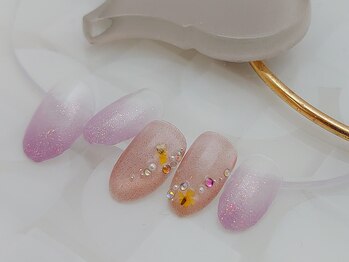 ネイルサロンアンドスクール ディスディアーナ(Disdirena)/4月ジェル定額Aコース/シンプル