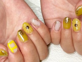 向日葵定額ネイル
