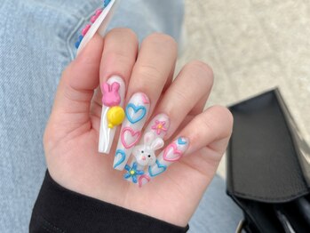 エム ネイル 本店(M Nail)の写真/【手書きアートもお任せください★】シンプルから凝ったアートまで♪【持ち込みデザインOK】【長さだしOK】
