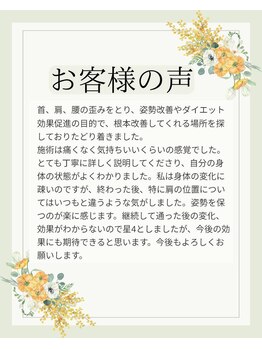 いのくち接骨院/お客様の声