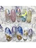 ★全員★10%OFF★選べる華やか20サンプルご褒美ネイル★13,120円→11,300円