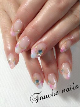 トゥーシェネイルズ(Touche'nails)/お客様ネイル　7000円