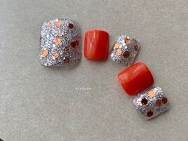 オレンジ×ブルー