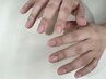 Hand ジェルワンカラーorラメグラ/60分　￥6,500　color色混ぜOK初回オフ無料